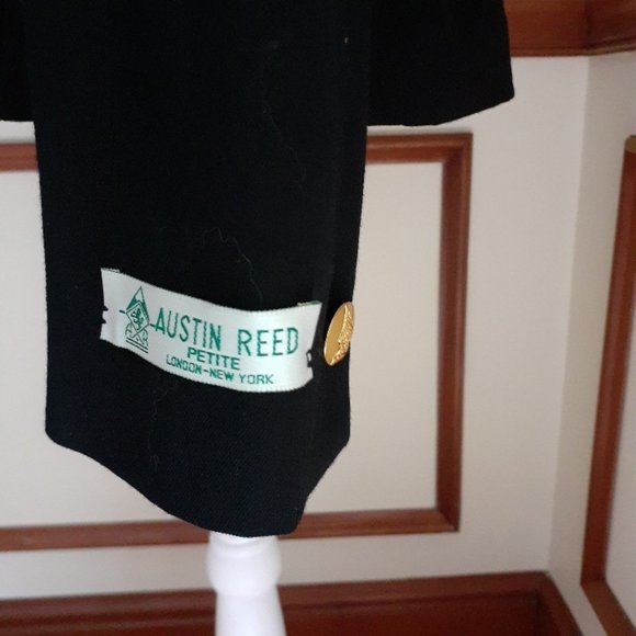 Austin Reed Black Wool Hanover Blazer 10P NWT New with Tags - Picture 7 of 14